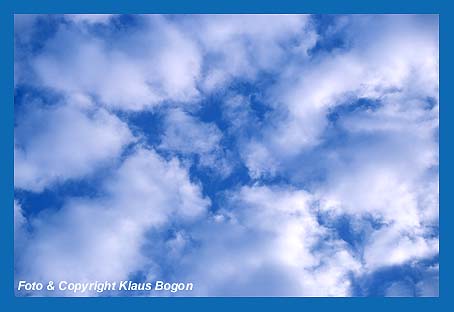 Wolken bestehen aus feinsten Wassertrpfchen